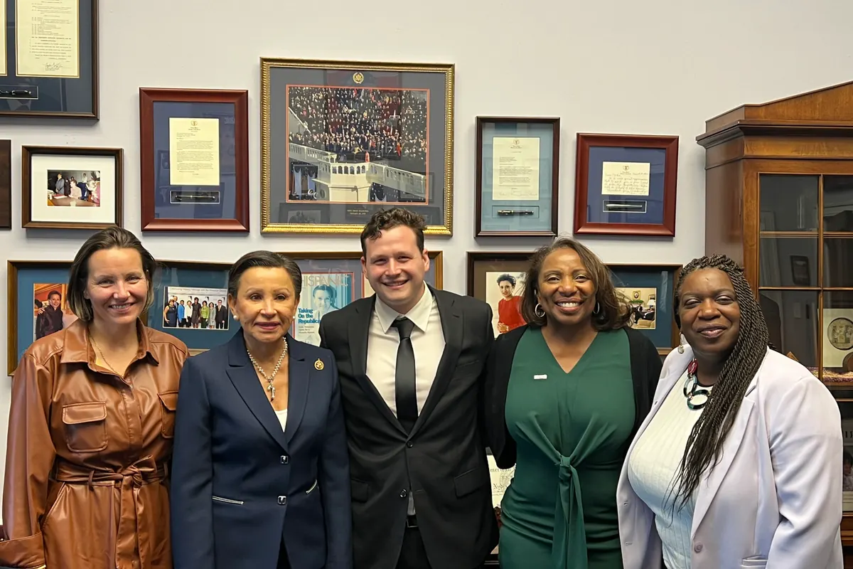 Usource Construction with Congresswoman Velázquez at a small business event in Washington DC
