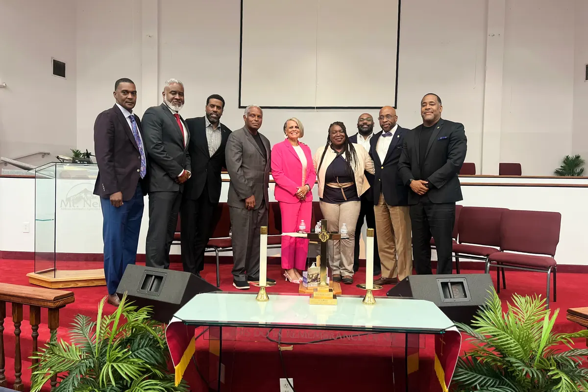 Usource Construction with community partners at a coalition gathering