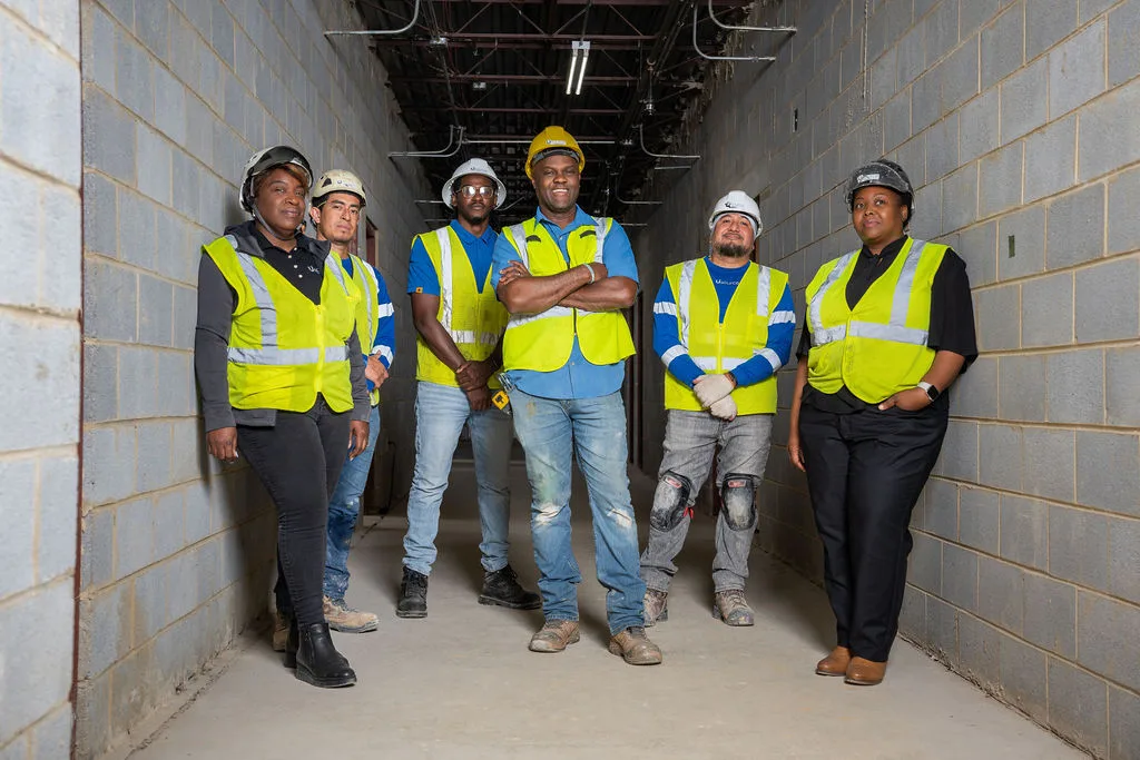 The Usource Construction crew on site