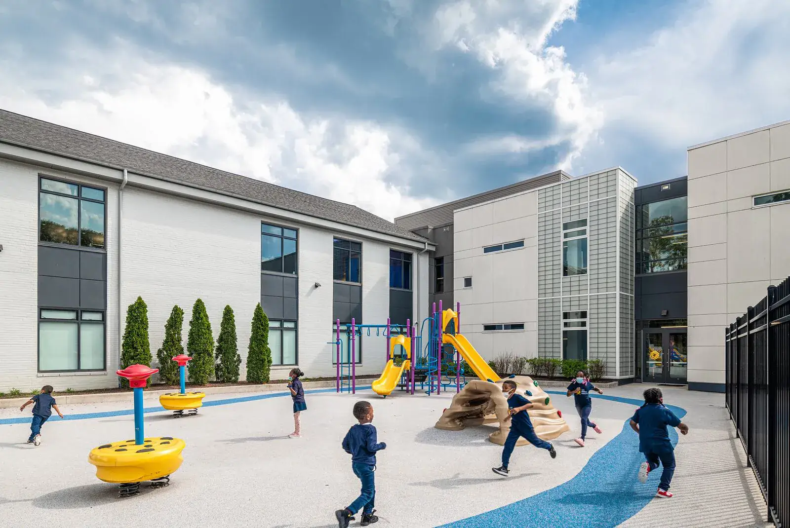 Early Childhood Academy exterior and play yard