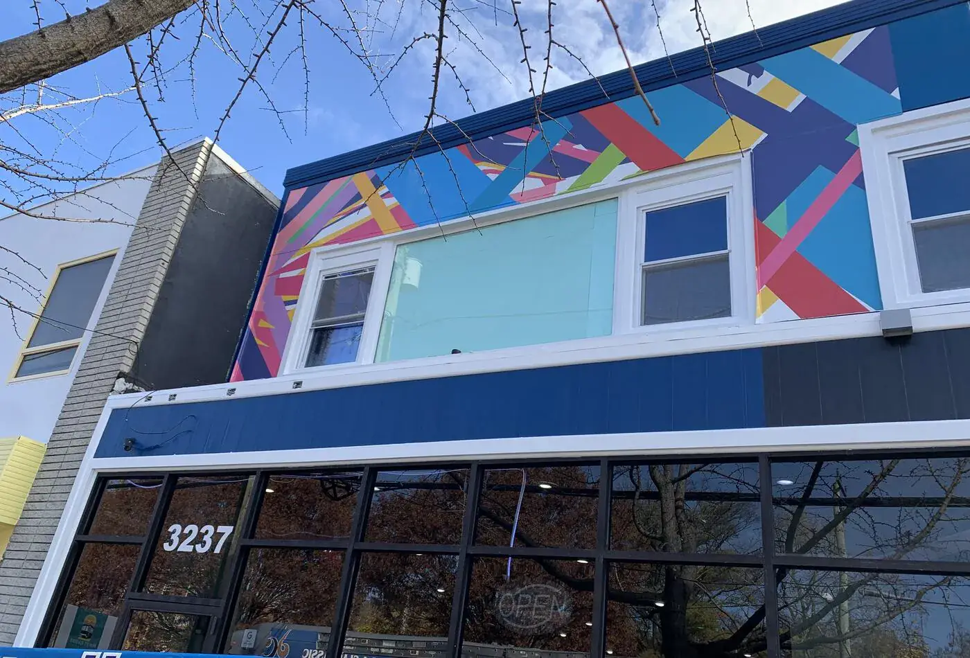 Completed storefront at 3237 Rhode Island Avenue