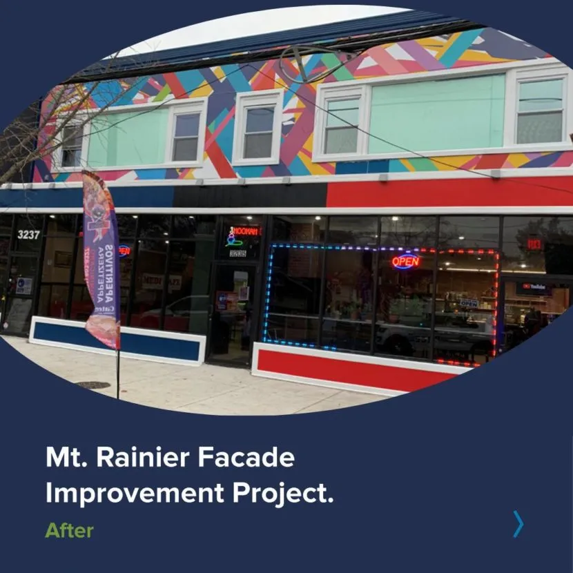 Facade Improvement Project in Mt. Rainier, MD.